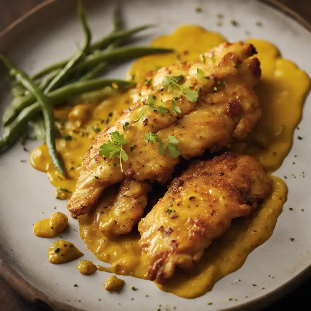 Chicken Tender with Curry (Caril)