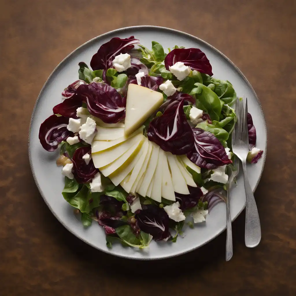 Gorgonzola, Radicchio, and Pear Salad