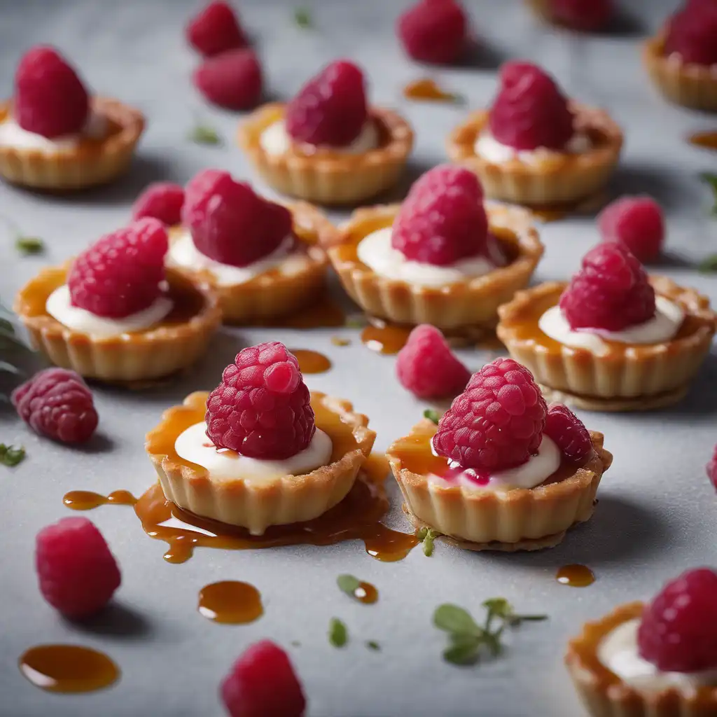 Raspberry Tarts with Caramel