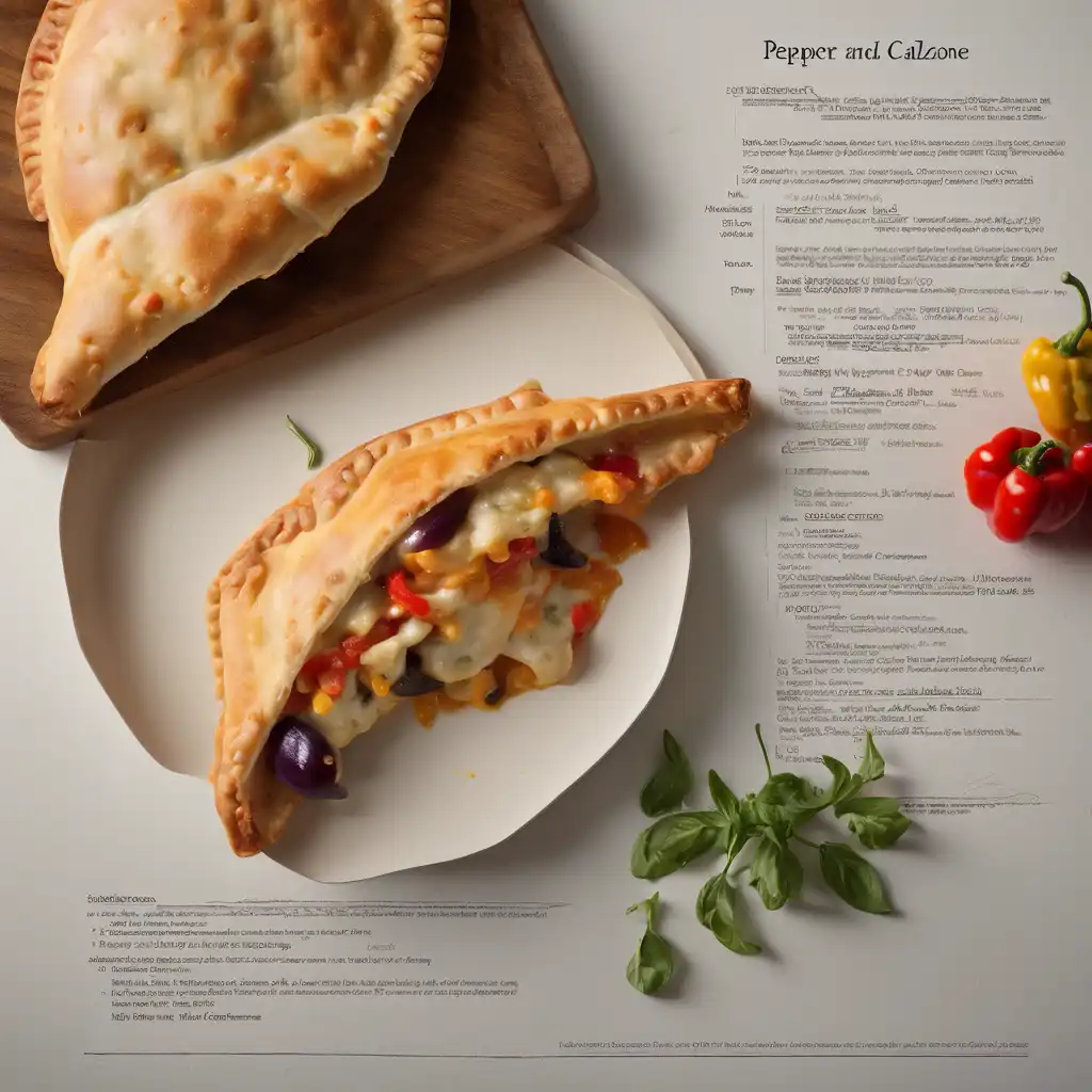 Pepper and Cheese Calzone