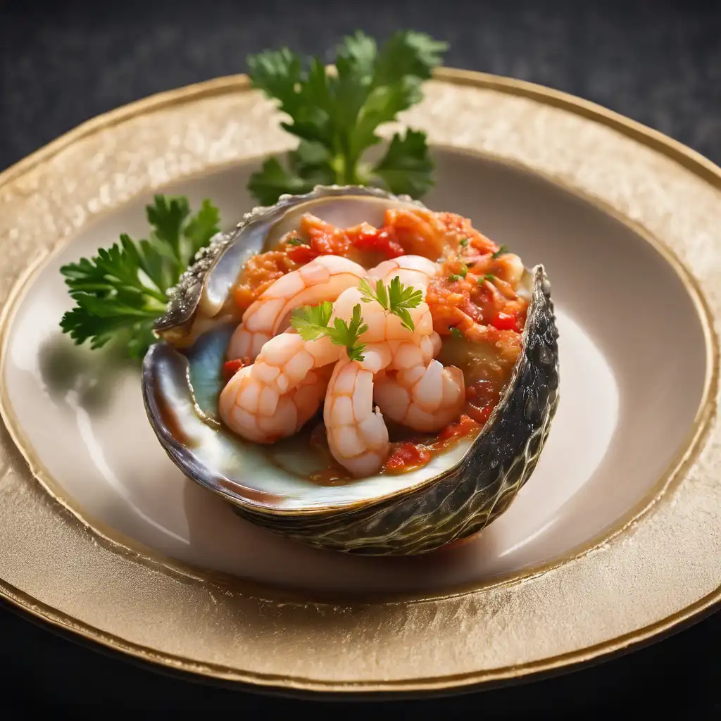 Stuffed Abalone with Shrimp