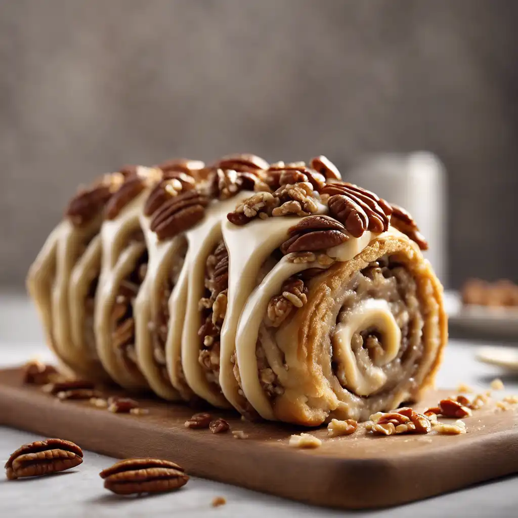 Pecan Roll with Walnut Cream Filling