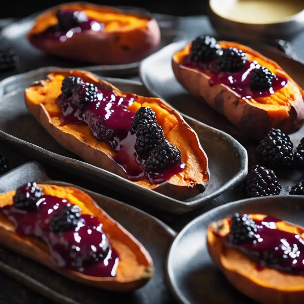 Roasted Sweet Potatoes in Wine