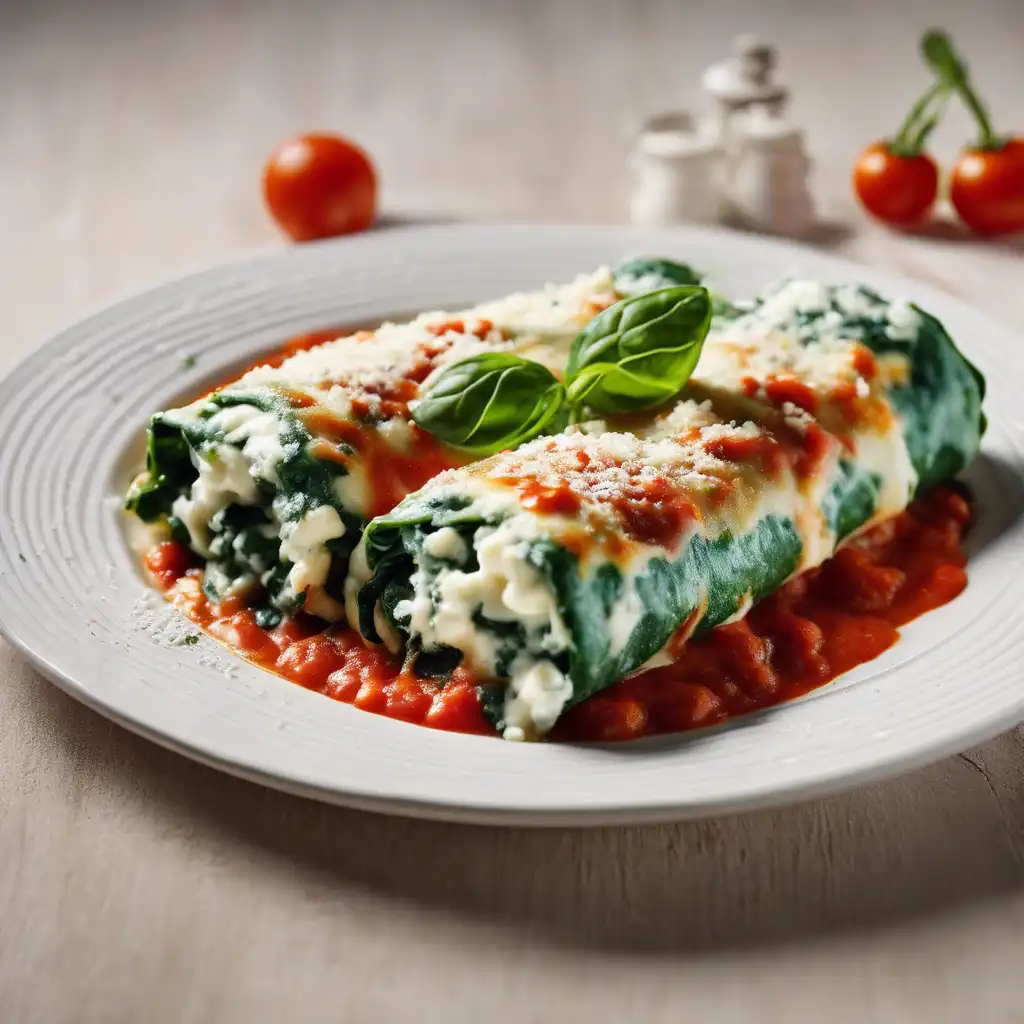 Spinach and Cottage Cheese Cannelloni