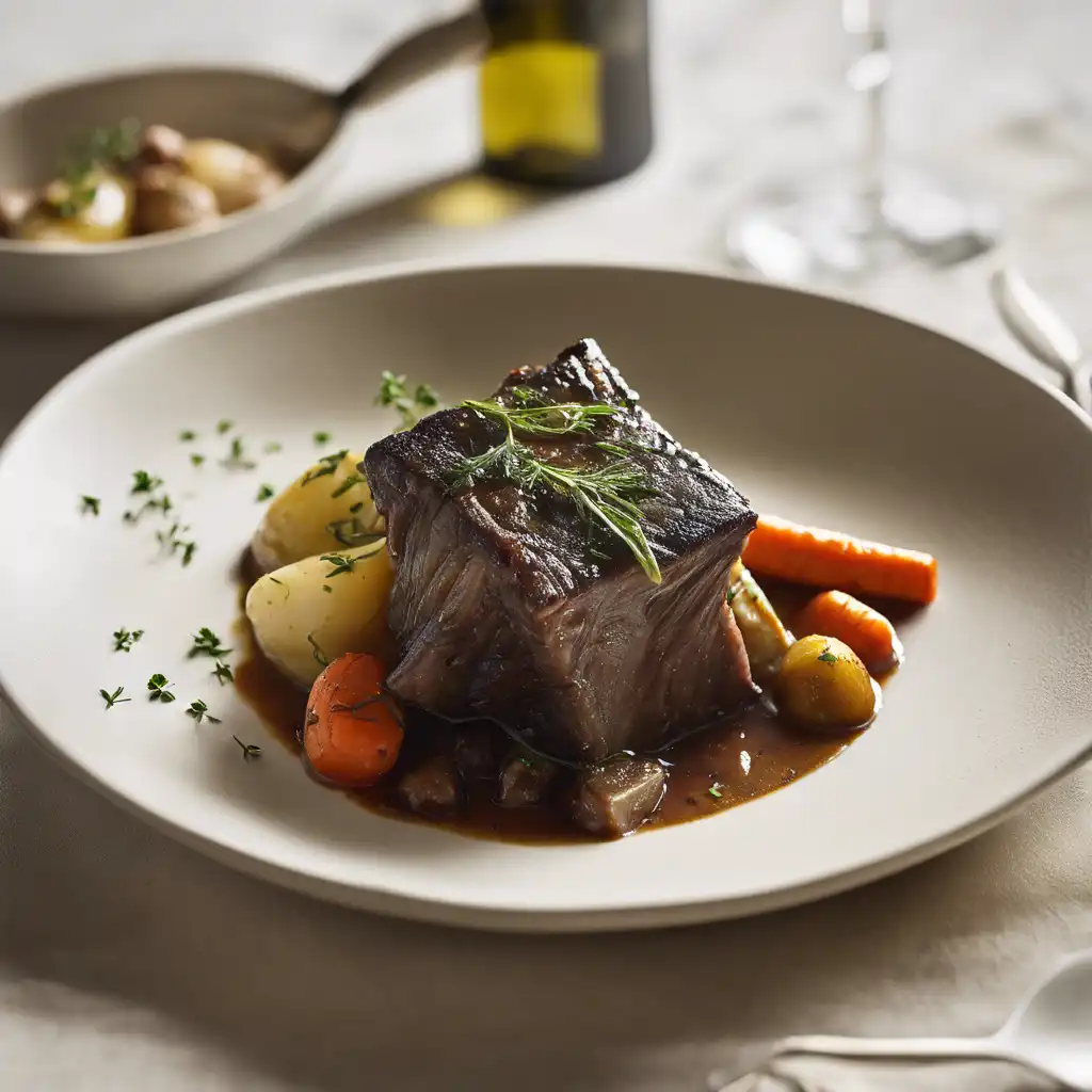 Braised Short Ribs in White Wine