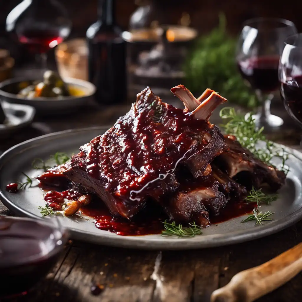 Red Wine Braised Pork Ribs