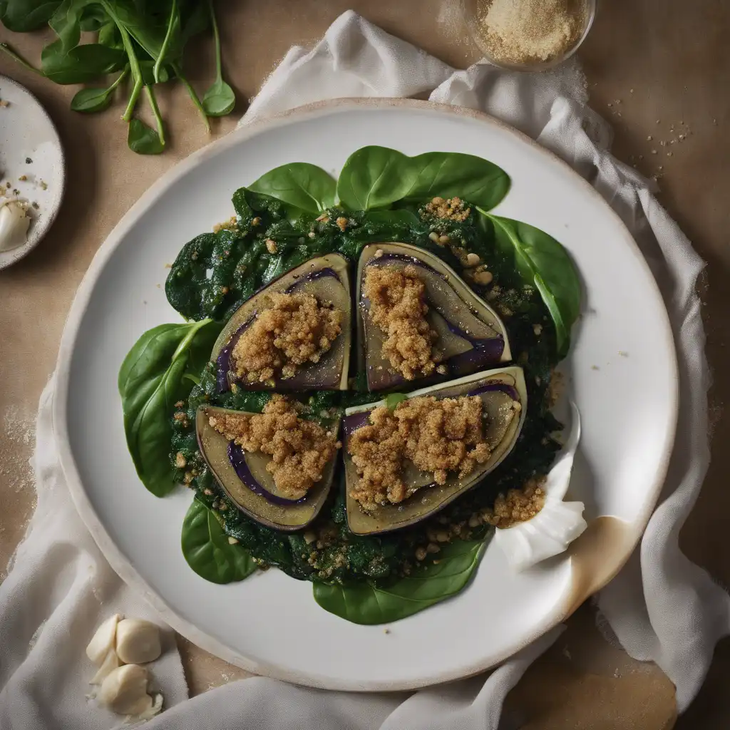 Eggplant with Spinach