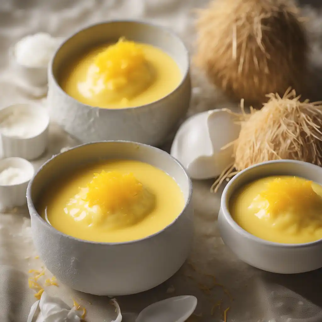 Yellow Coconut Custard