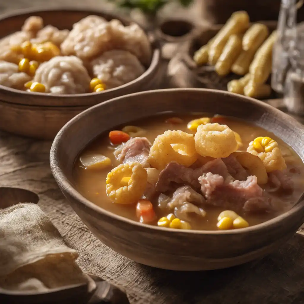 Pork Rind Stew with Canjica