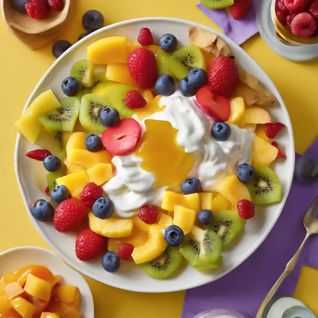 Fruit Salad with Yogurt and Honey