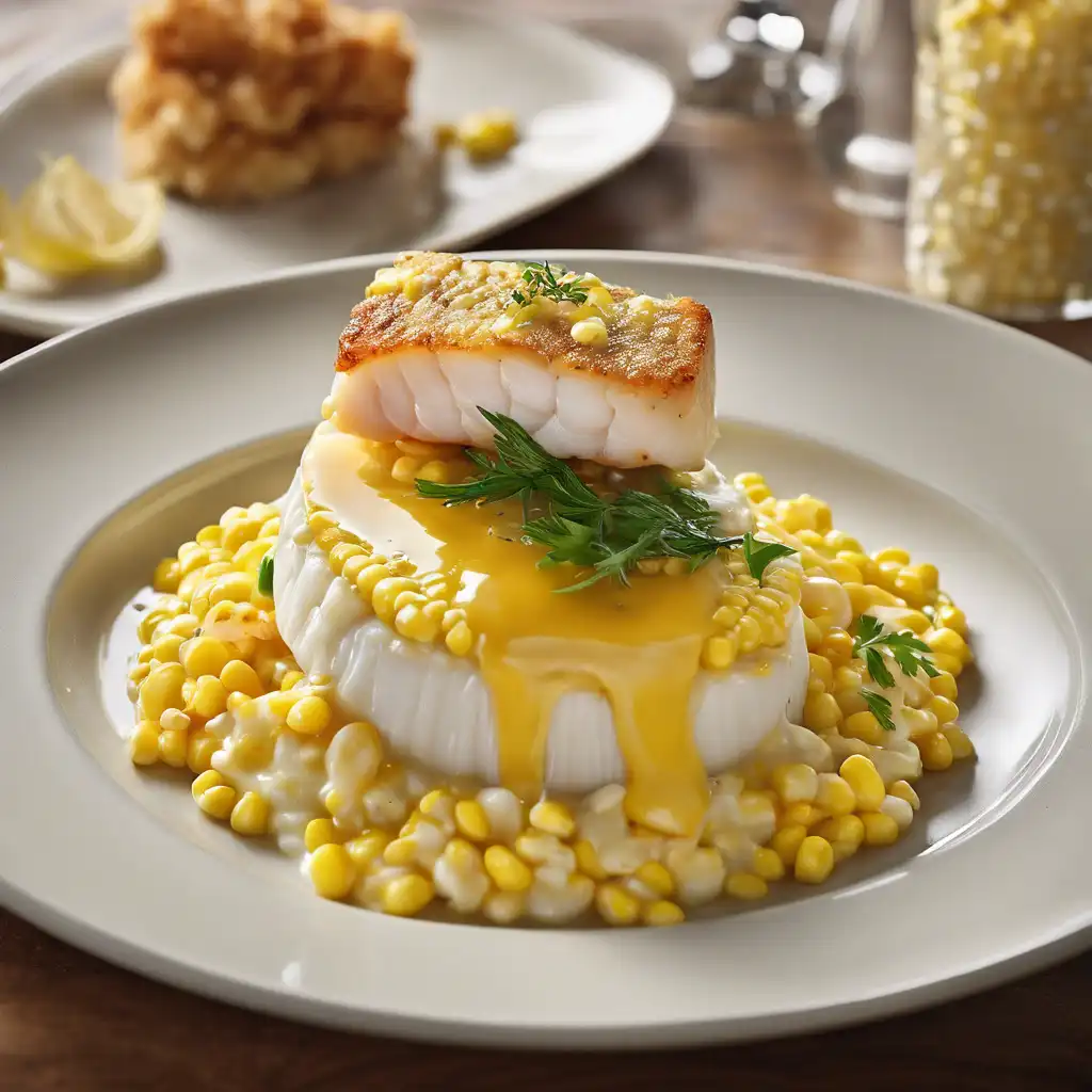 Cod with Creamed Corn