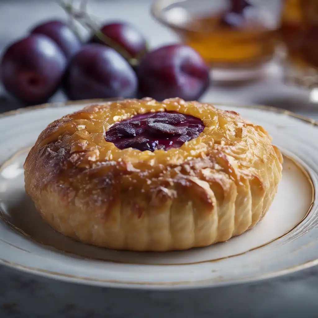 Rocambole with Plum Filling