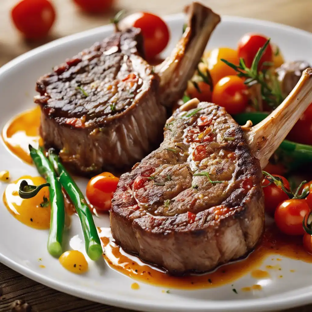 Lamb Chops with Cherry Tomato