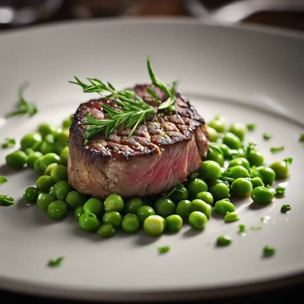 Herb and Pea Filet with Herbs