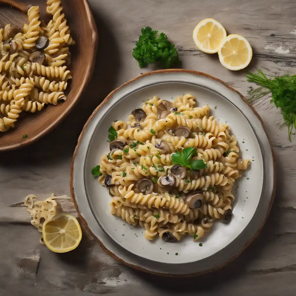 Fusilli with Mushroom Sauce