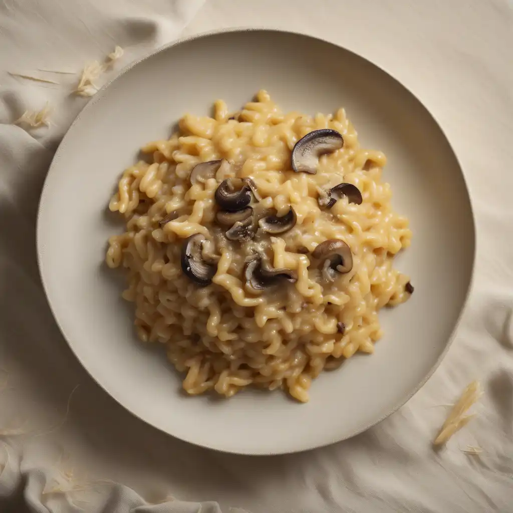 Macaroni and Dried Mushroom Risotto