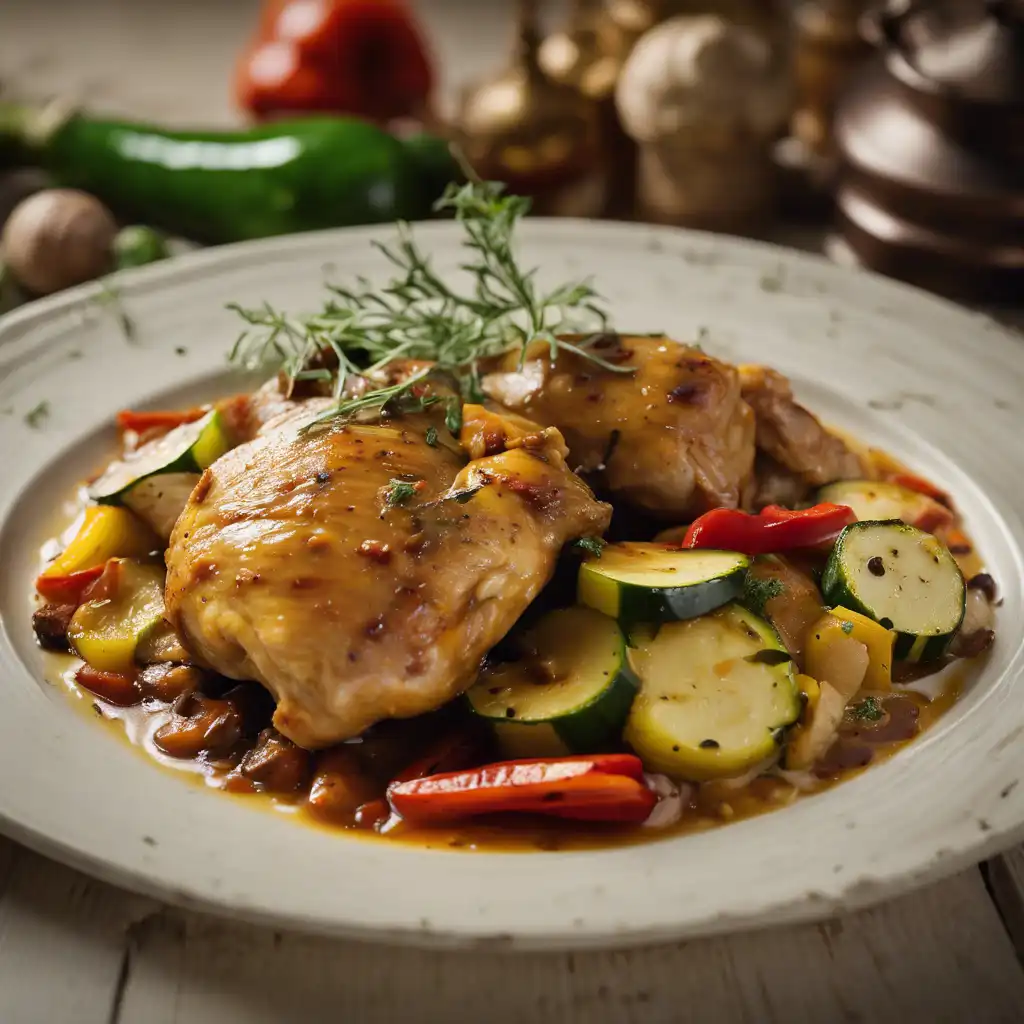 Braised Chicken and Zucchini Recipe