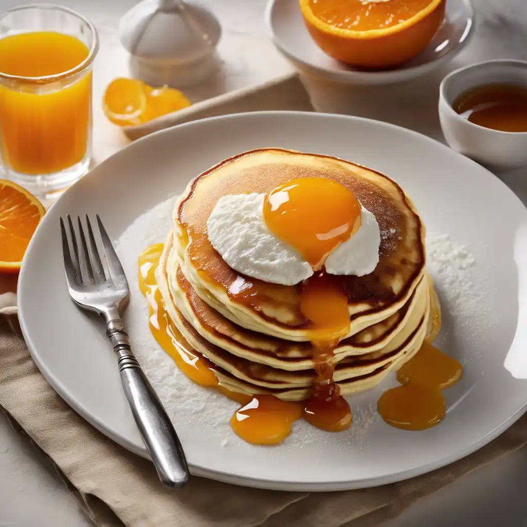 Ricotta-Filled Pancake with Orange Marmalade