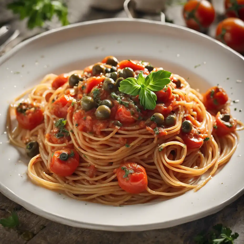 Spaghetti with Tomatoes and Capers