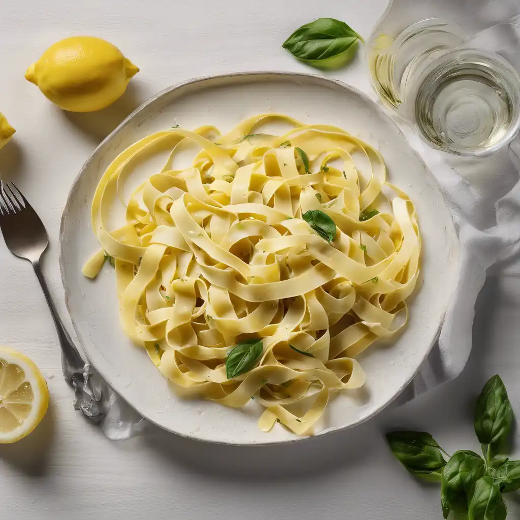 Lemon Tagliatelle (Tagliatele with Lemon Sauce)