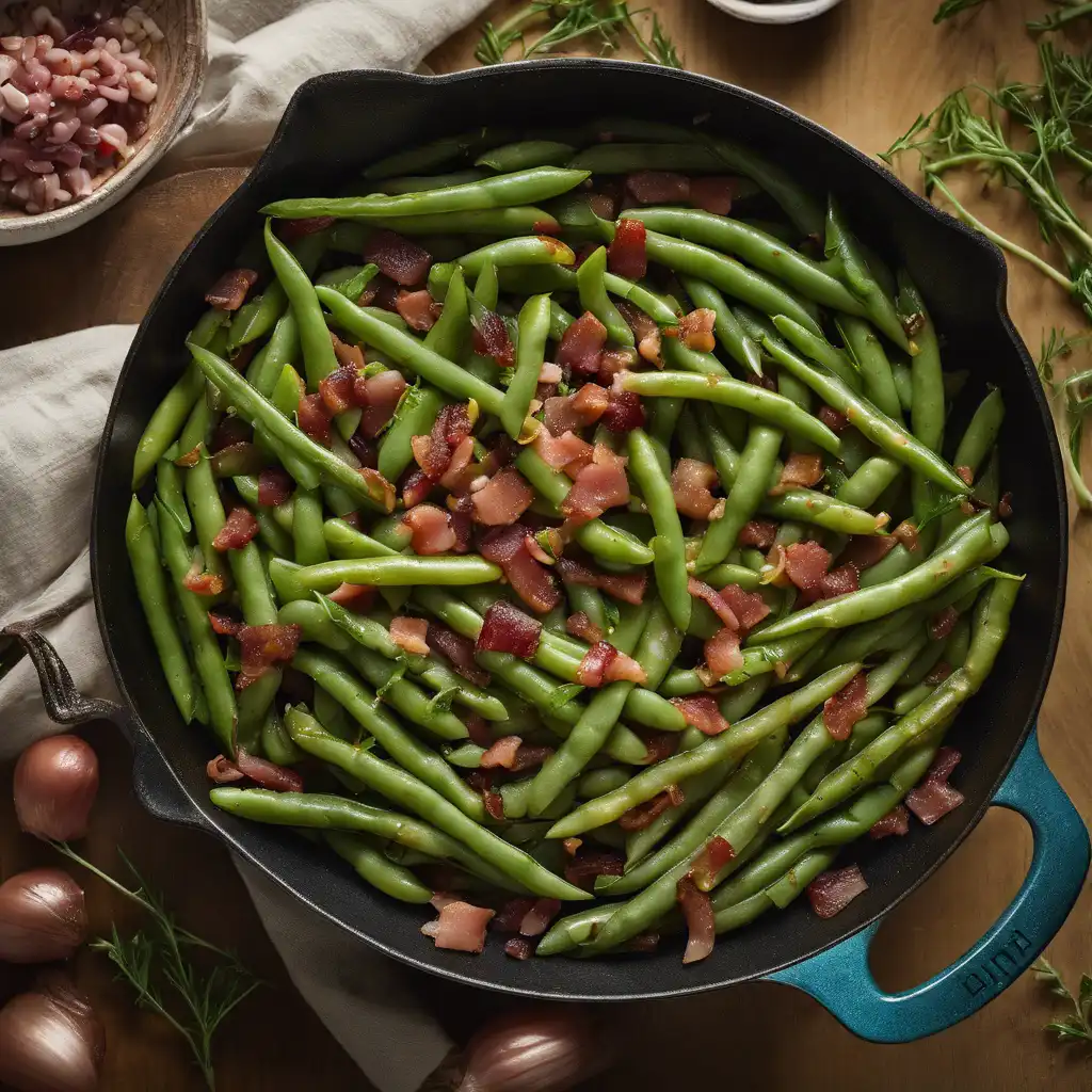 Roman Beans with Pancetta