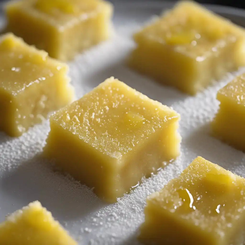 Lemon Semolina Squares (Quadrados de semolino al limone)