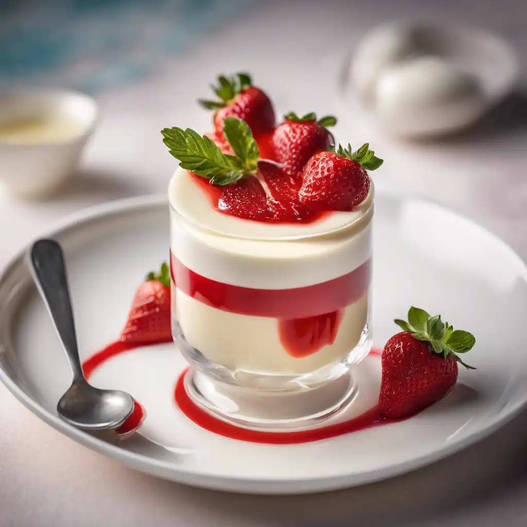 Panna Cota (Cream of Vanilla and Strawberry)