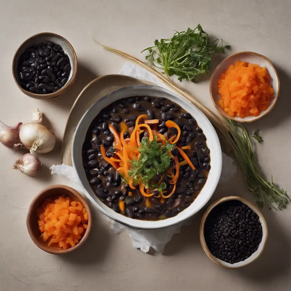 Black Bean with Carrot and Salt