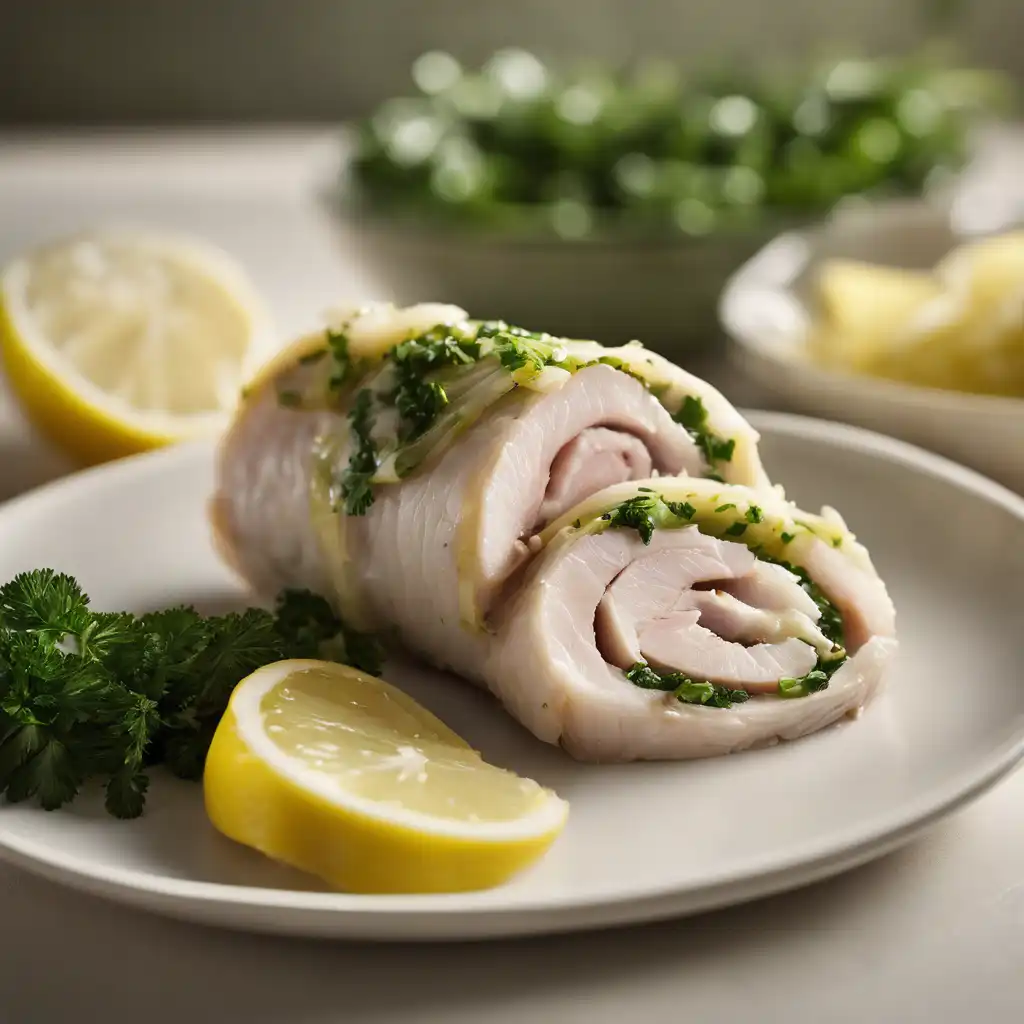 Turkey Breast Roll with Onion, Garlic, and Parsley