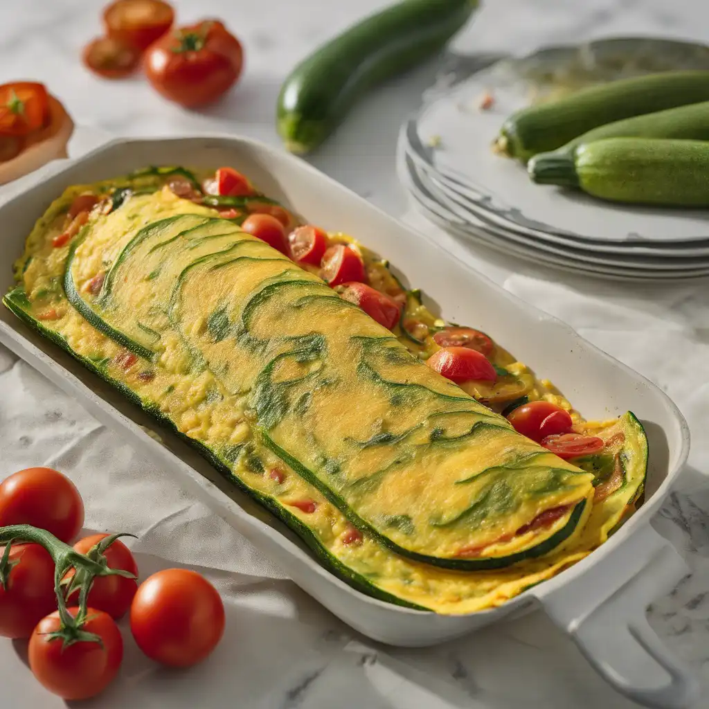 Zucchini and Tomato Omelette