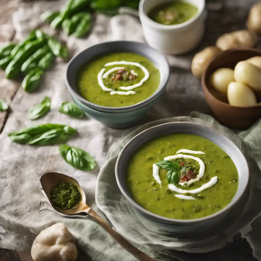 Pesto Potato Soup