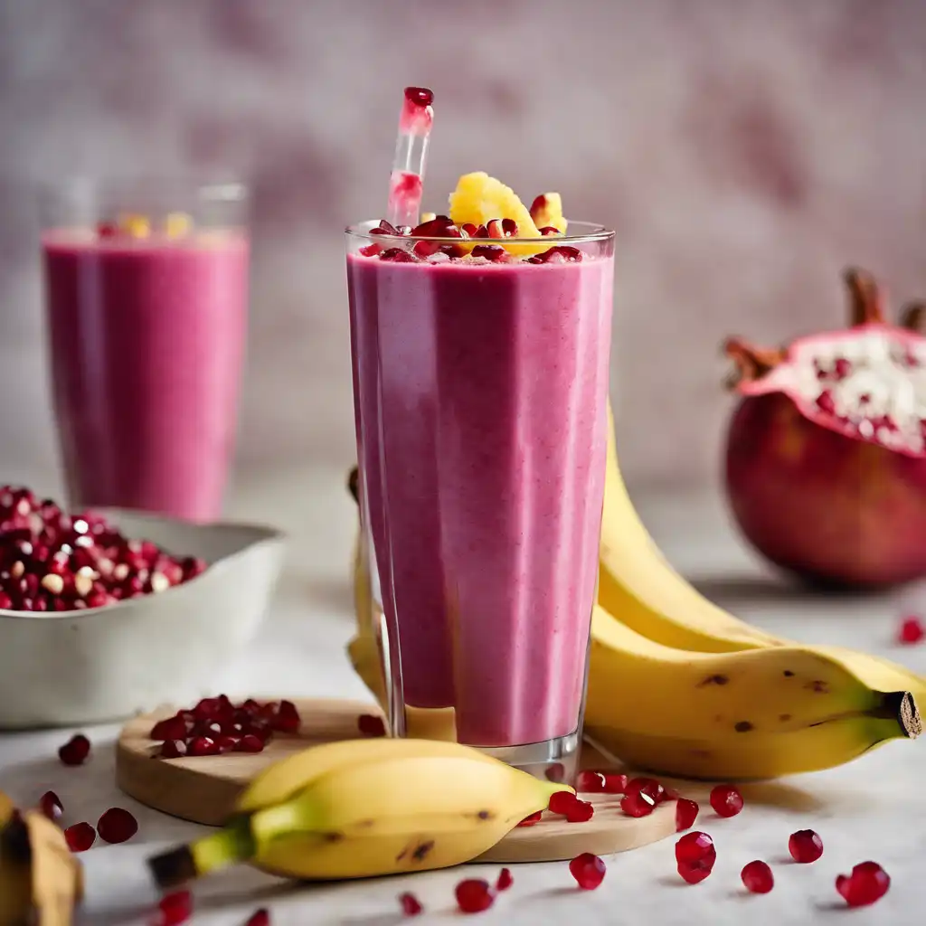 Banana and Pomegranate Smoothie