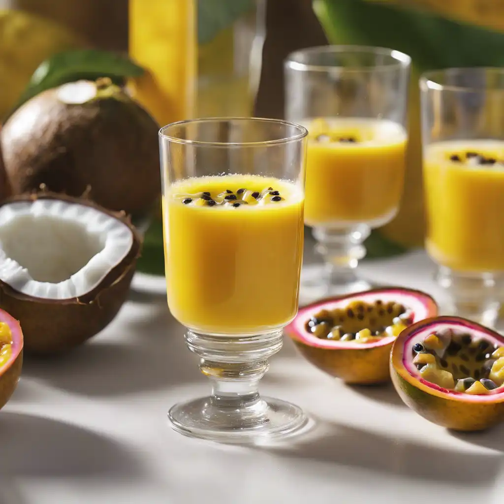 Passion Fruit Juice with Coconut Milk