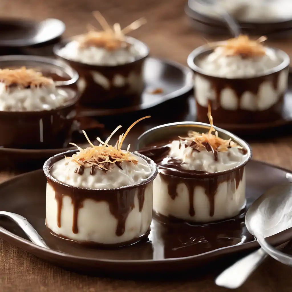 Pudding with Coconut Sauce