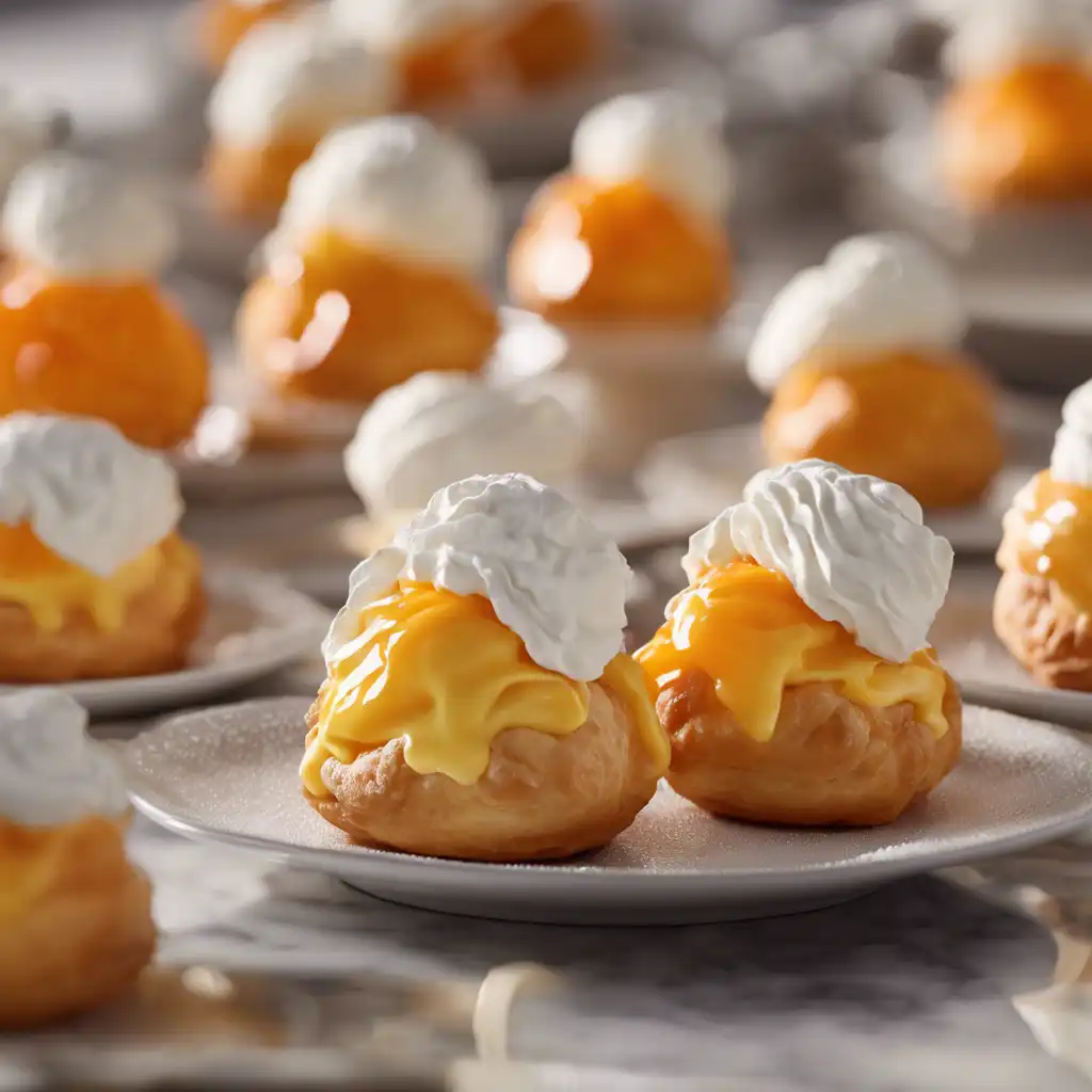 Tangerine Cream Puffs