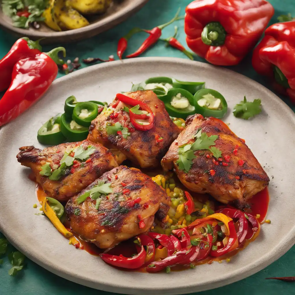 Peruvian Chicken Thighs with Spices