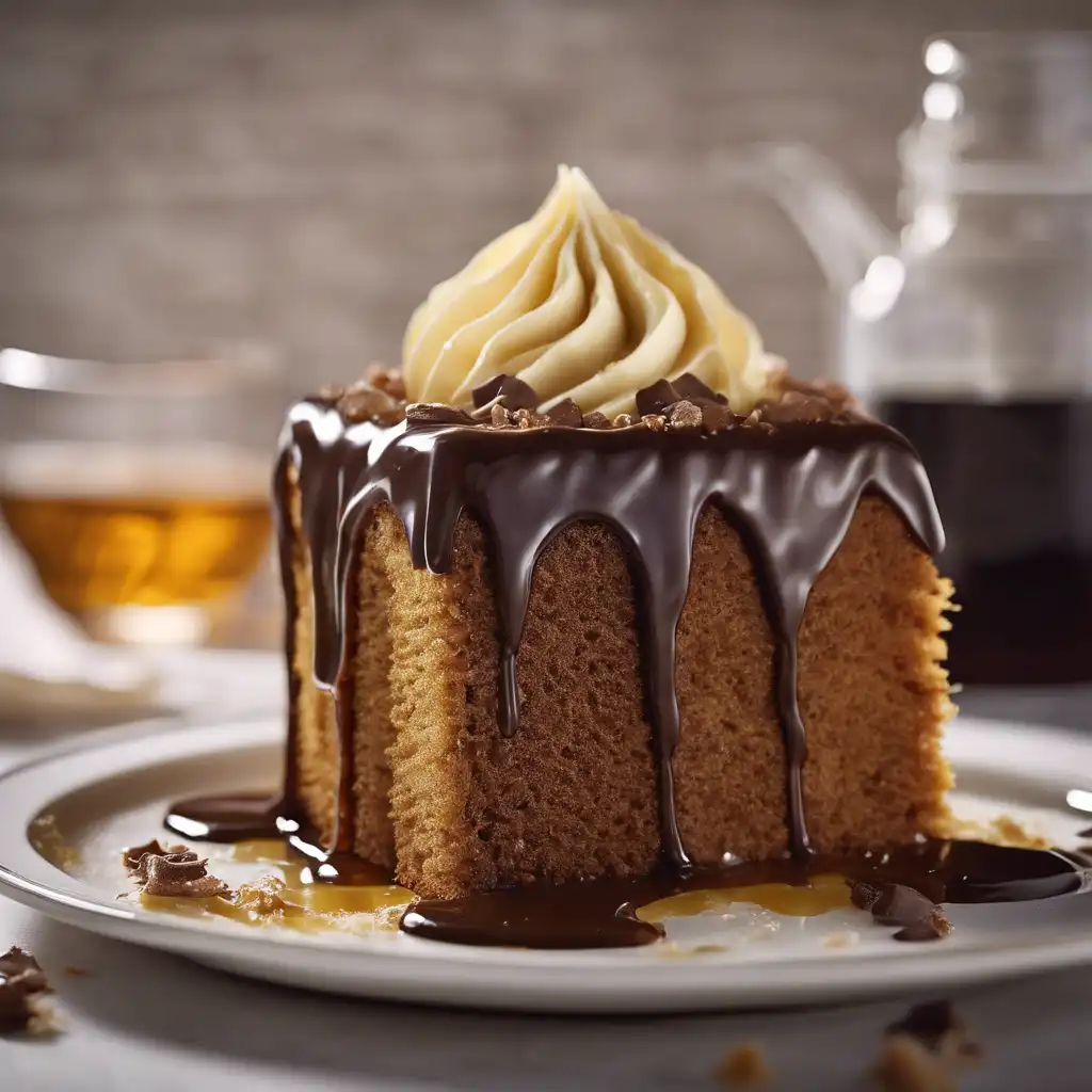 Honey Cake with Chocolate Topping