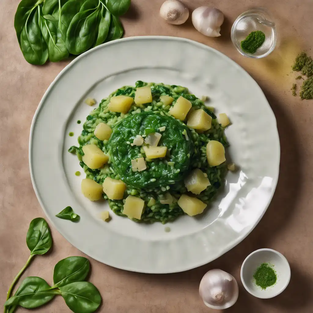 Spinach and Potato Rocambole