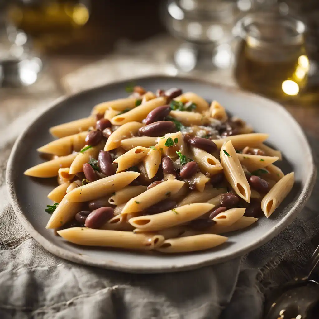 Penne with Braised Beans