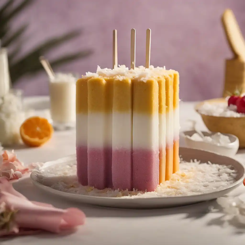 Popsicle Cake with Coconut