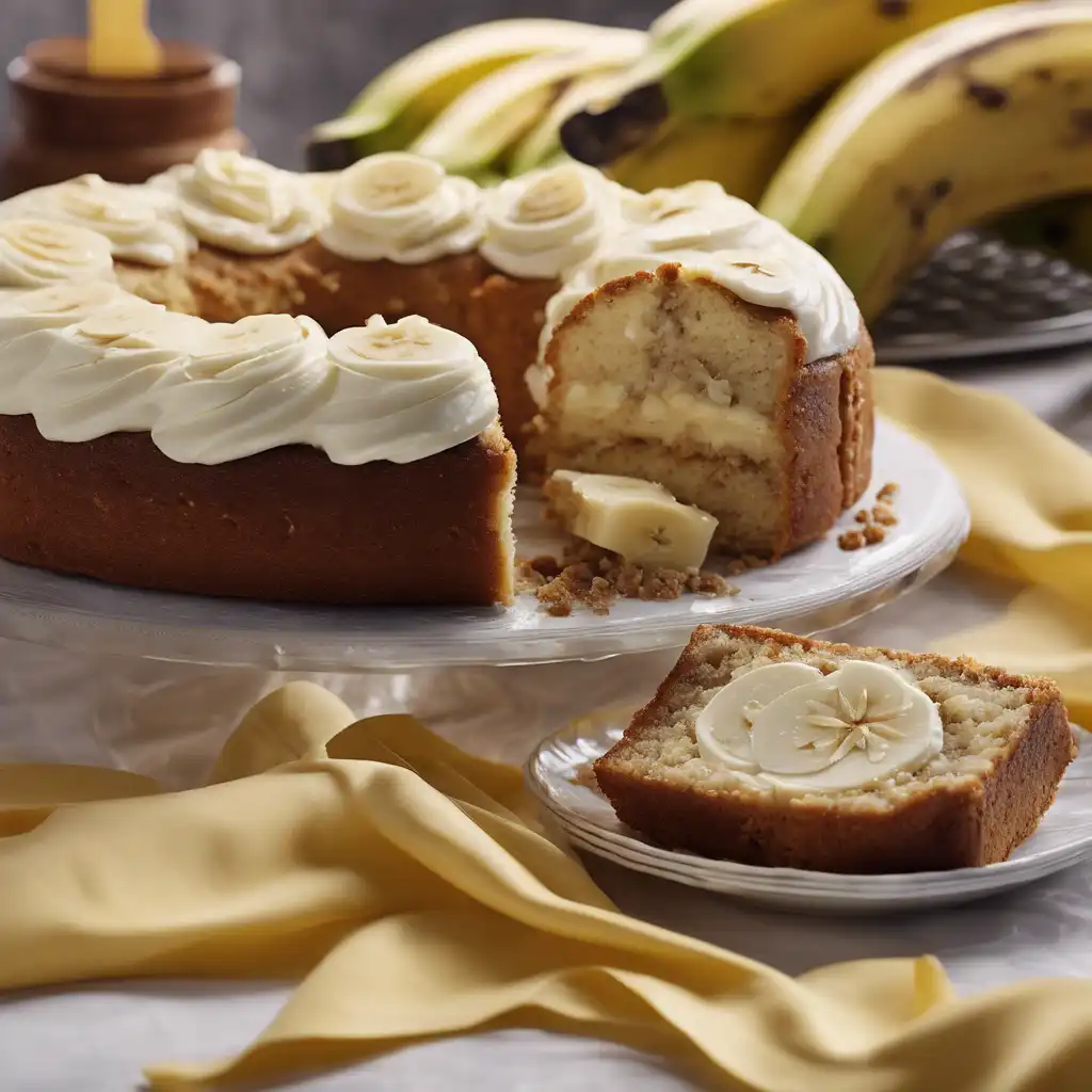 Banana Cake with Cream Cheese Filling