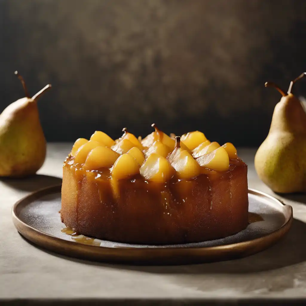 Upside-Down Pear Cake