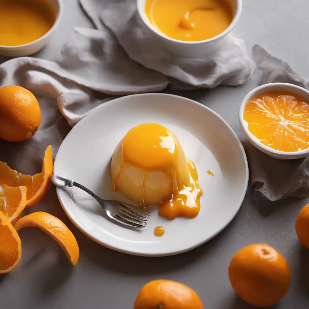 Orange Pudding with Orange Sauce