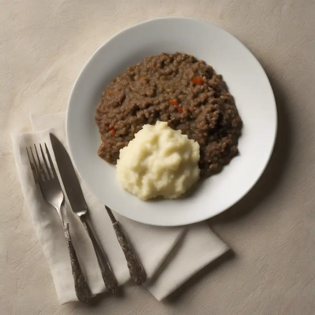 Lentil Enformado and Mashed Potatoes