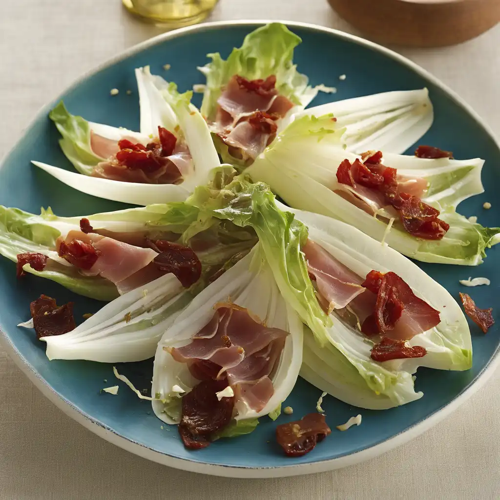 Endive and Dried Tomato Salad with Prosciutto