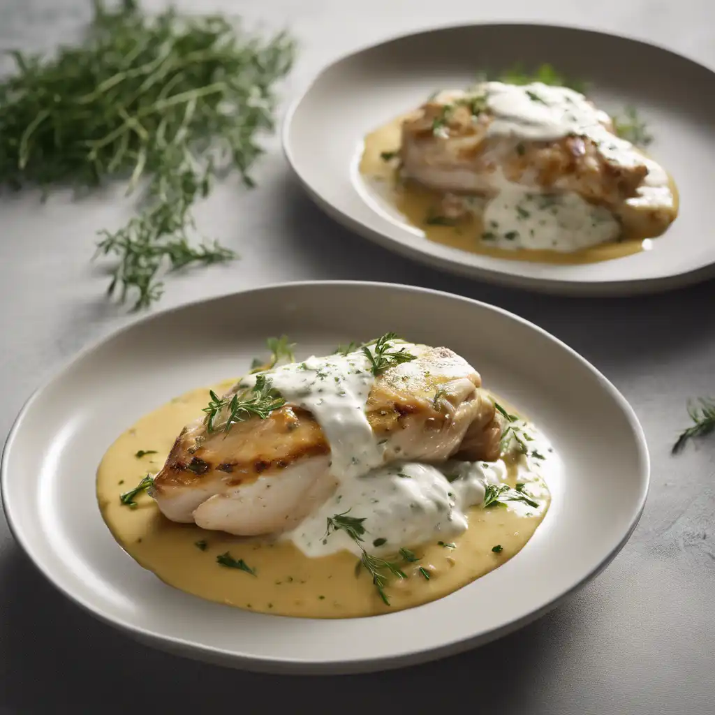 Chicken with estragon and yogurt