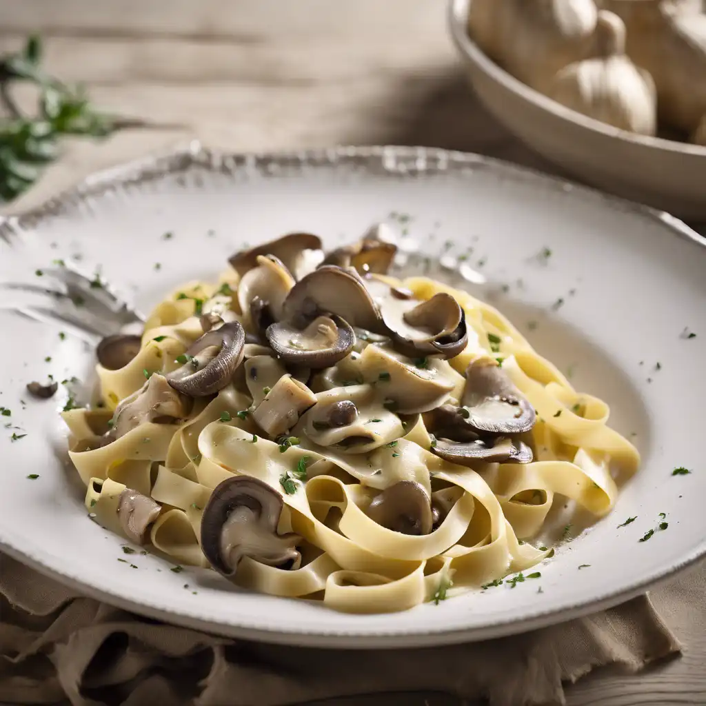 Tagliatelle with Mushrooms and Artichoke Hearts