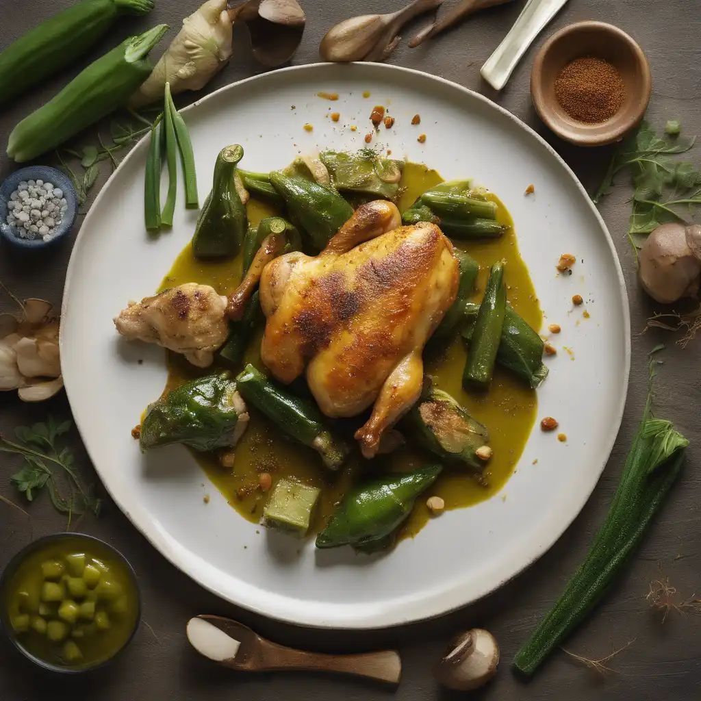 Chicken with Okra