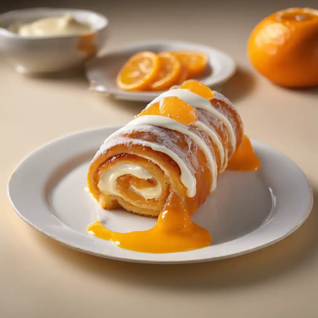 Foto de Candied Orange Roll with Cream Filling