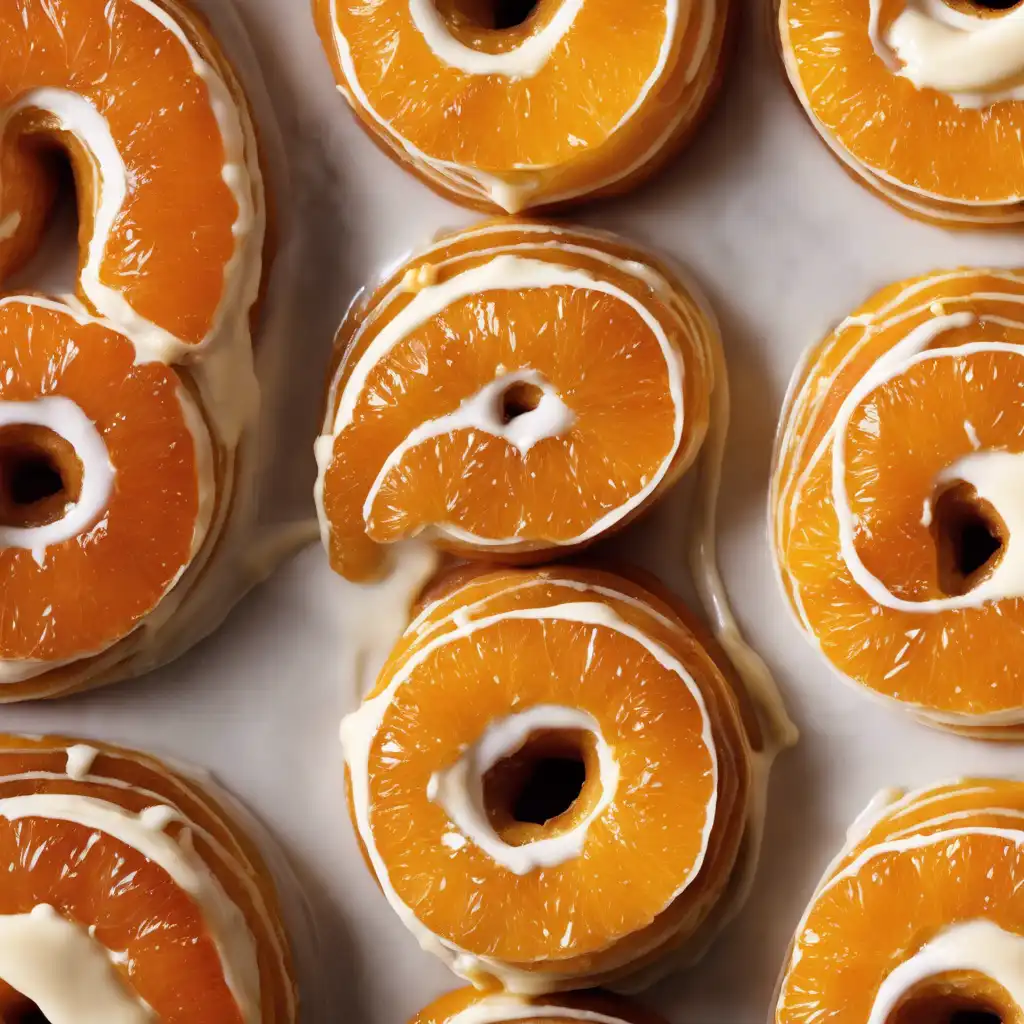 Candied Orange Roll with Cream Filling